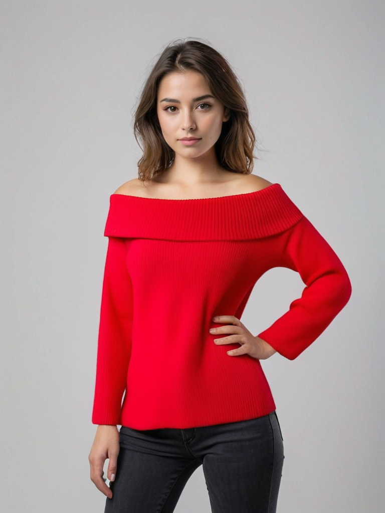 Off-Shoulder Sweater