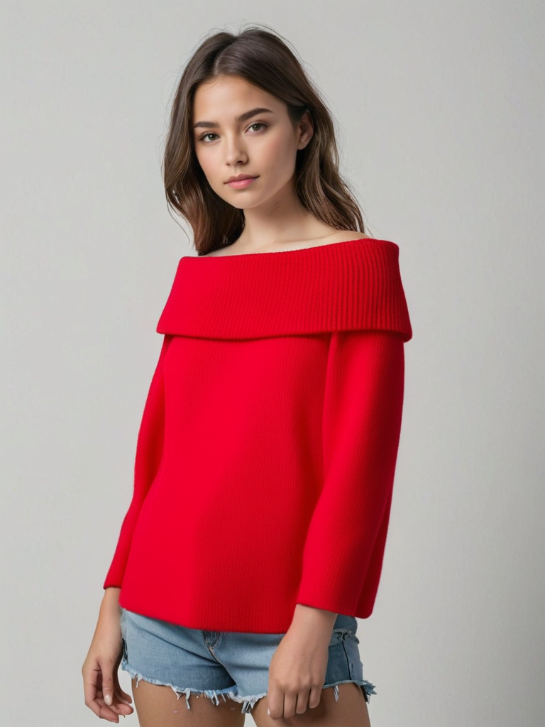 Off-Shoulder Sweater