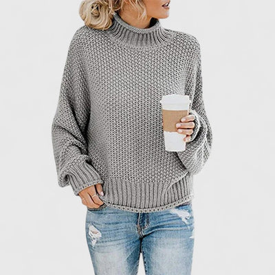 Laura – Knitted jumper with turtleneck