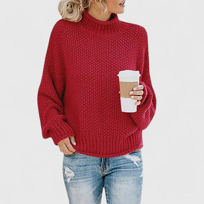 Laura – Knitted jumper with turtleneck