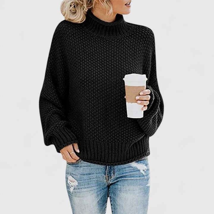 Laura – Knitted jumper with turtleneck