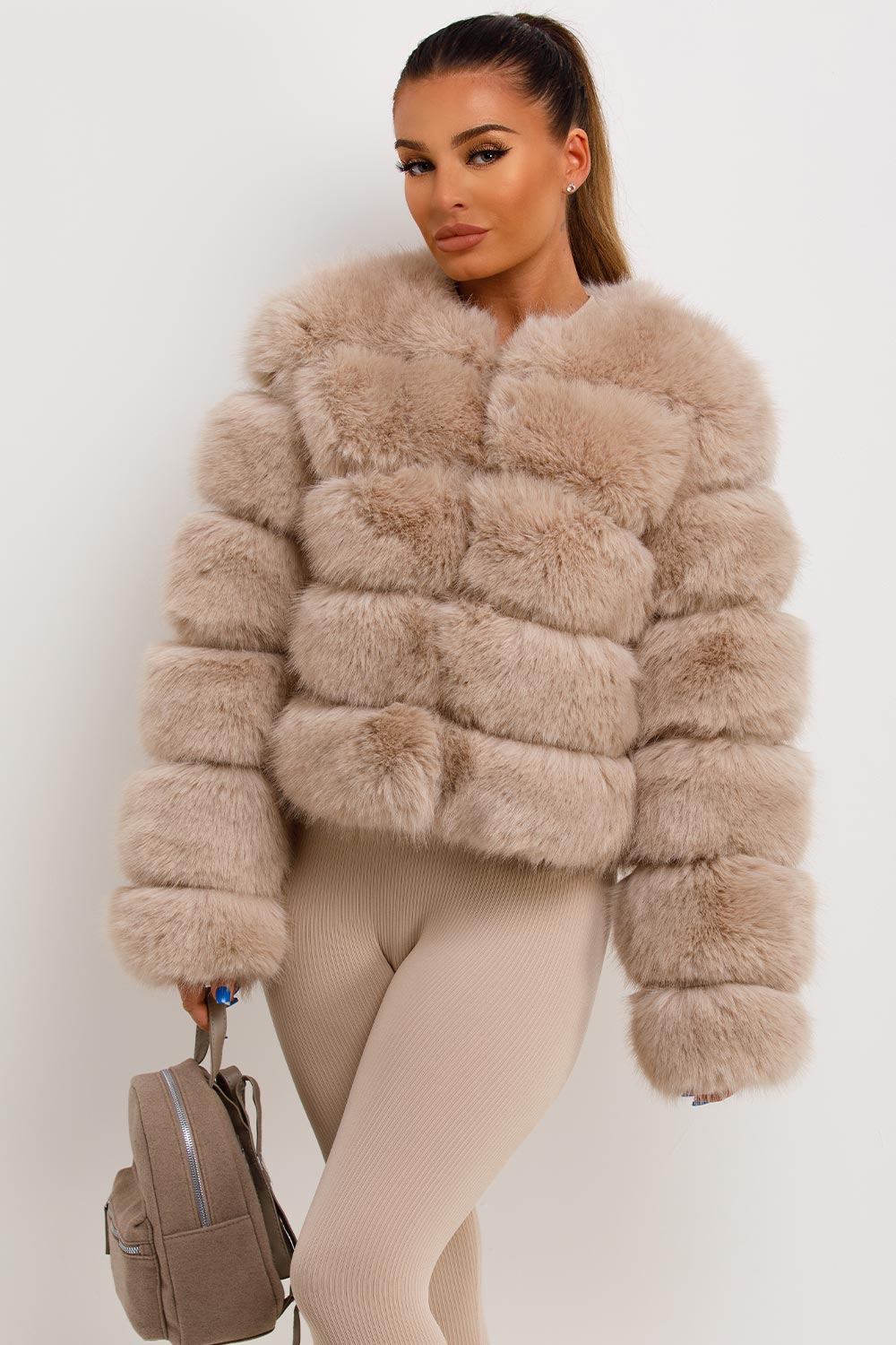 Faux-Fur Bubble Coat