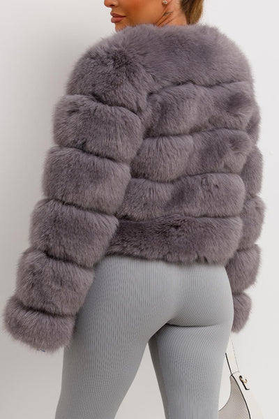 Faux-Fur Bubble Coat