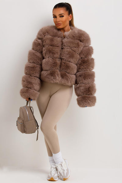 Faux-Fur Bubble Coat
