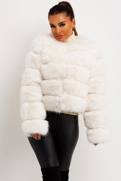 Faux-Fur Bubble Coat