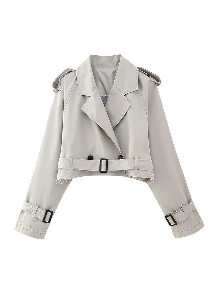 Cropped Trench Coat
