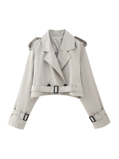 Cropped Trench Coat