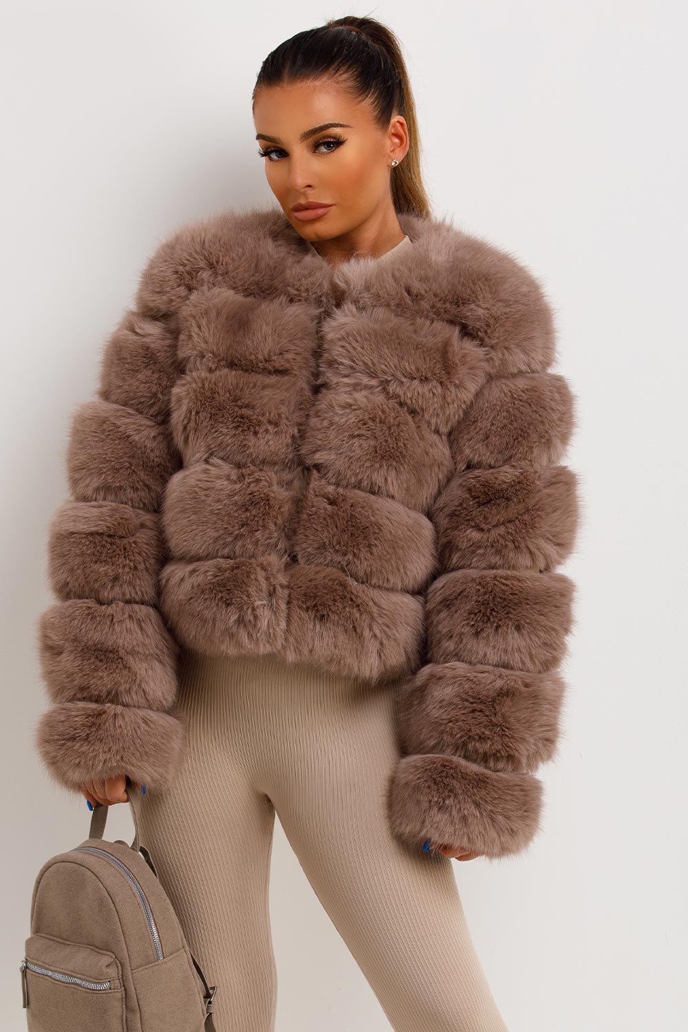 Faux-Fur Bubble Coat