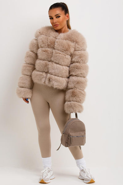 Faux-Fur Bubble Coat