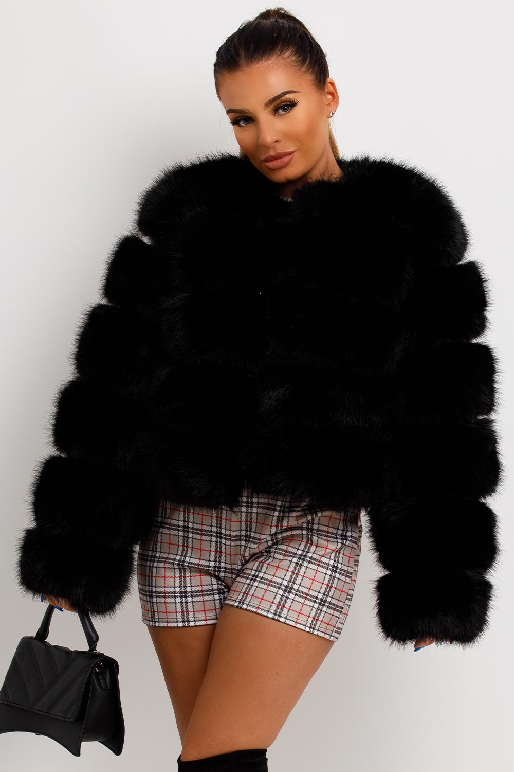 Faux-Fur Bubble Coat