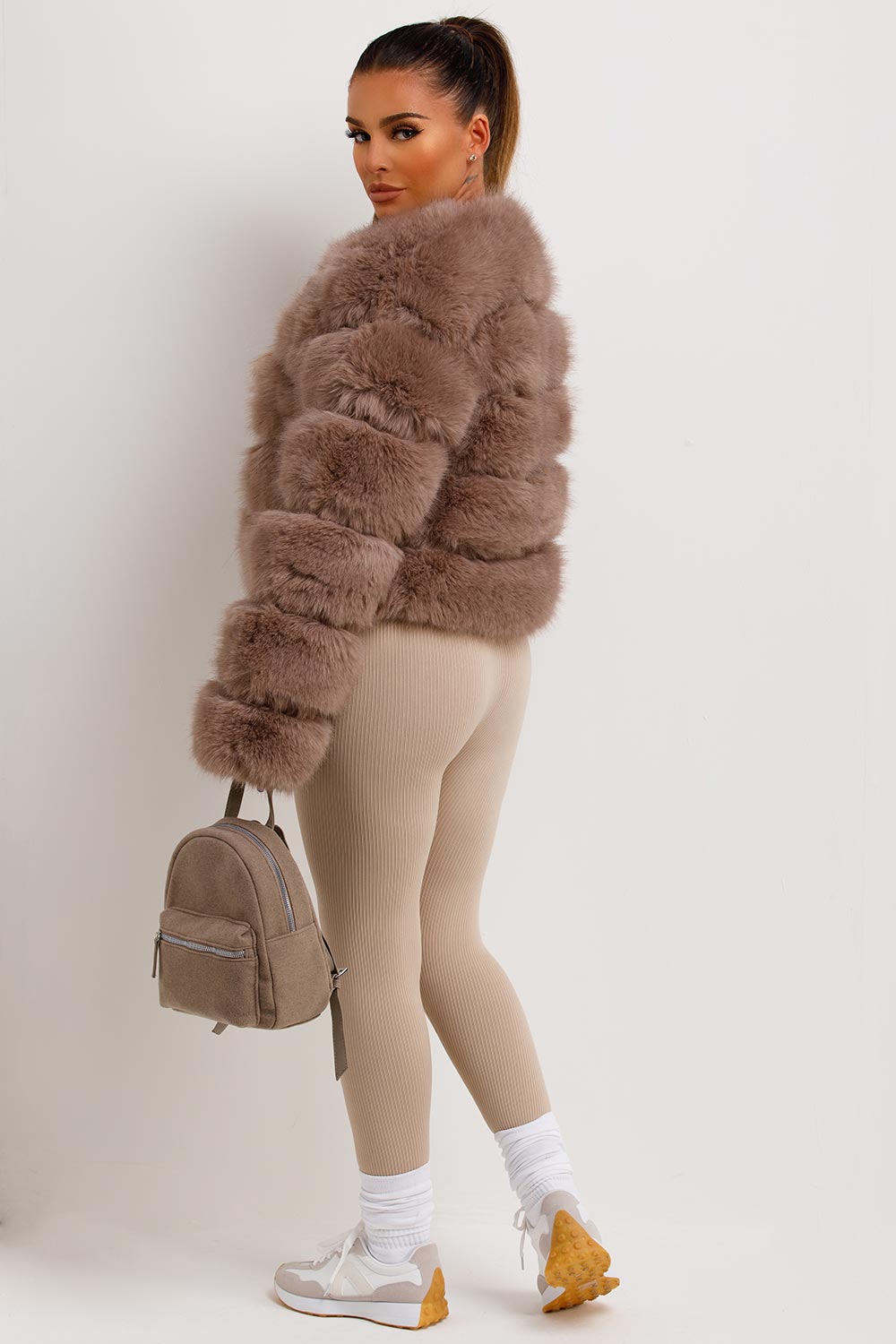 Faux-Fur Bubble Coat