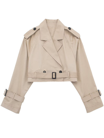 Cropped Trench Coat