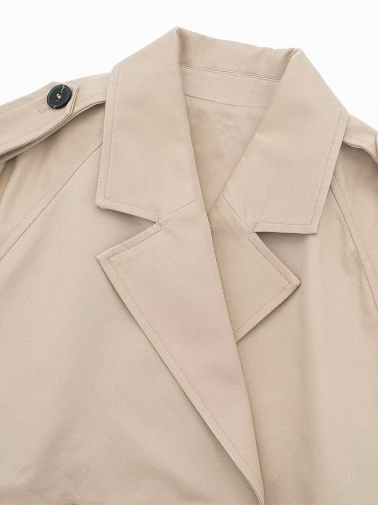 Cropped Trench Coat