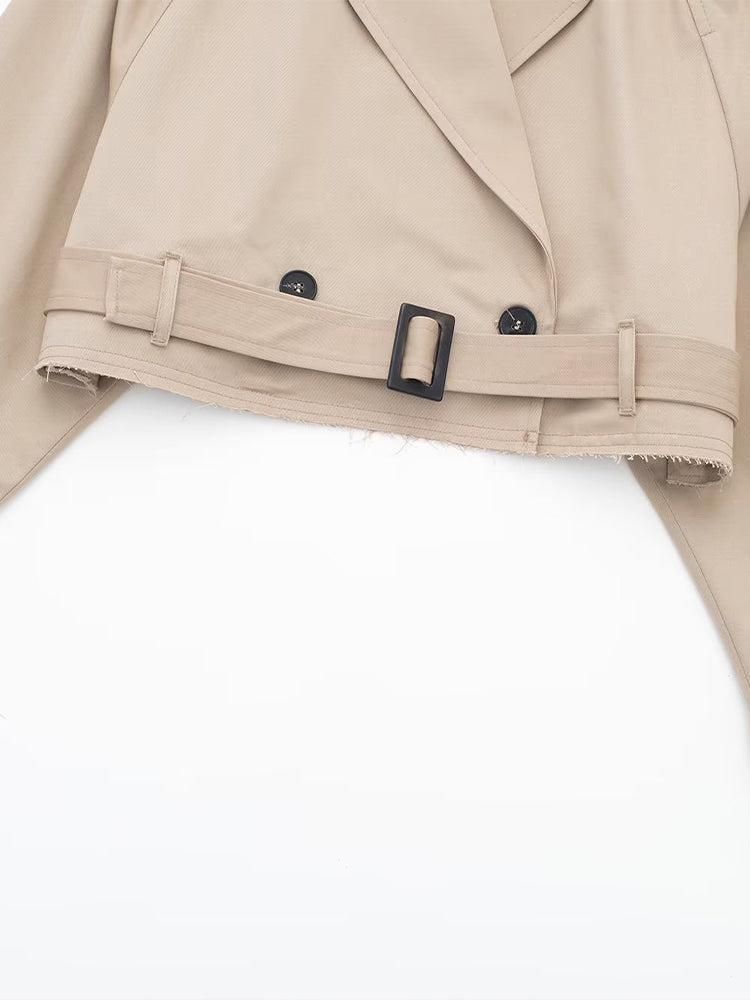 Cropped Trench Coat