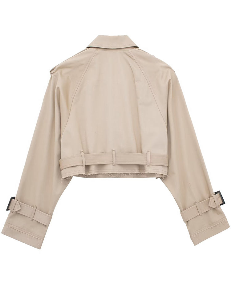 Cropped Trench Coat