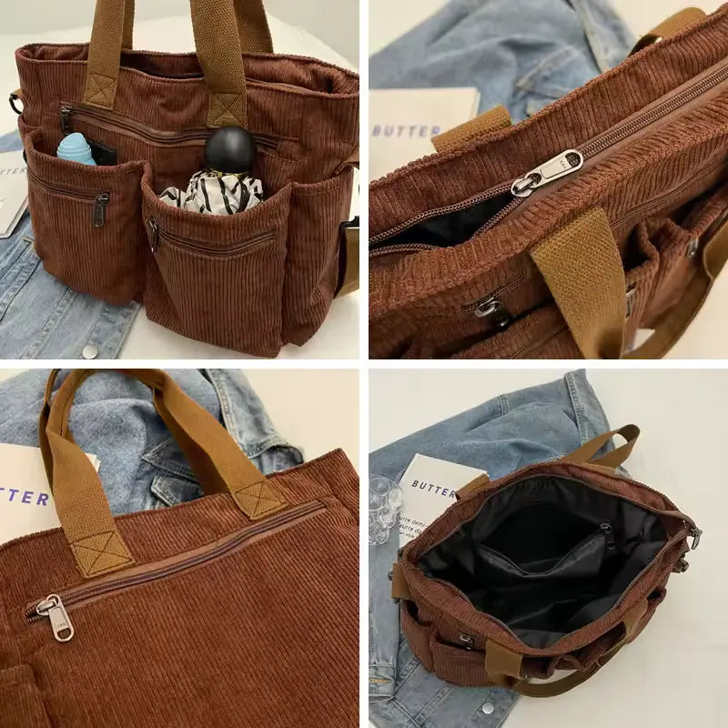 Corduroy Tote Bag